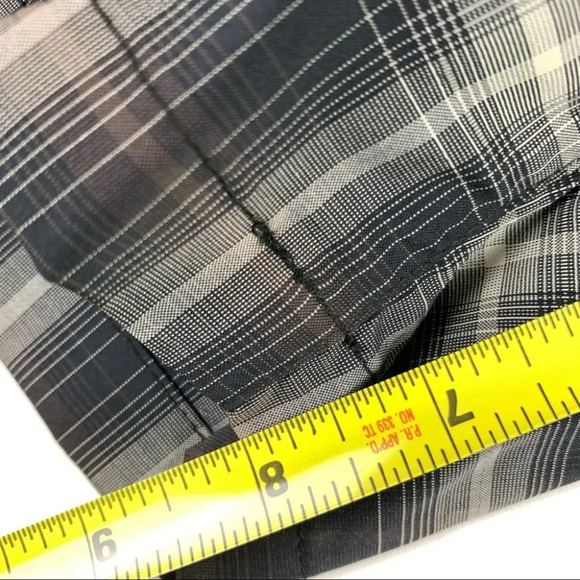 Avia Black and Gray Plaid Athletic Shorts - Picture 8 of 10